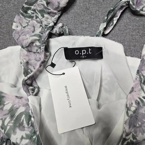 OPT Floral Tiered Midi Dress - Picture 3 of 8